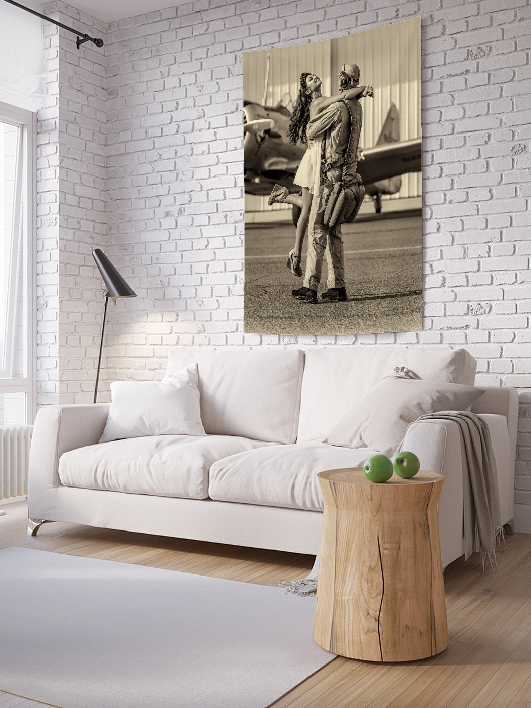 

Вертикальное фотопанно на стену JoyArty Девушка летчика 150x200 см, Девушка летчика