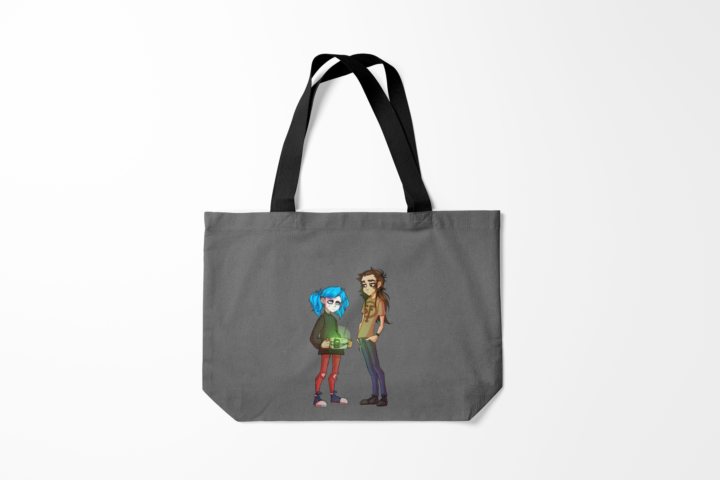 

Сумка шoппер унисекс Burnettie Sally Face, черный; красный, Sally Face