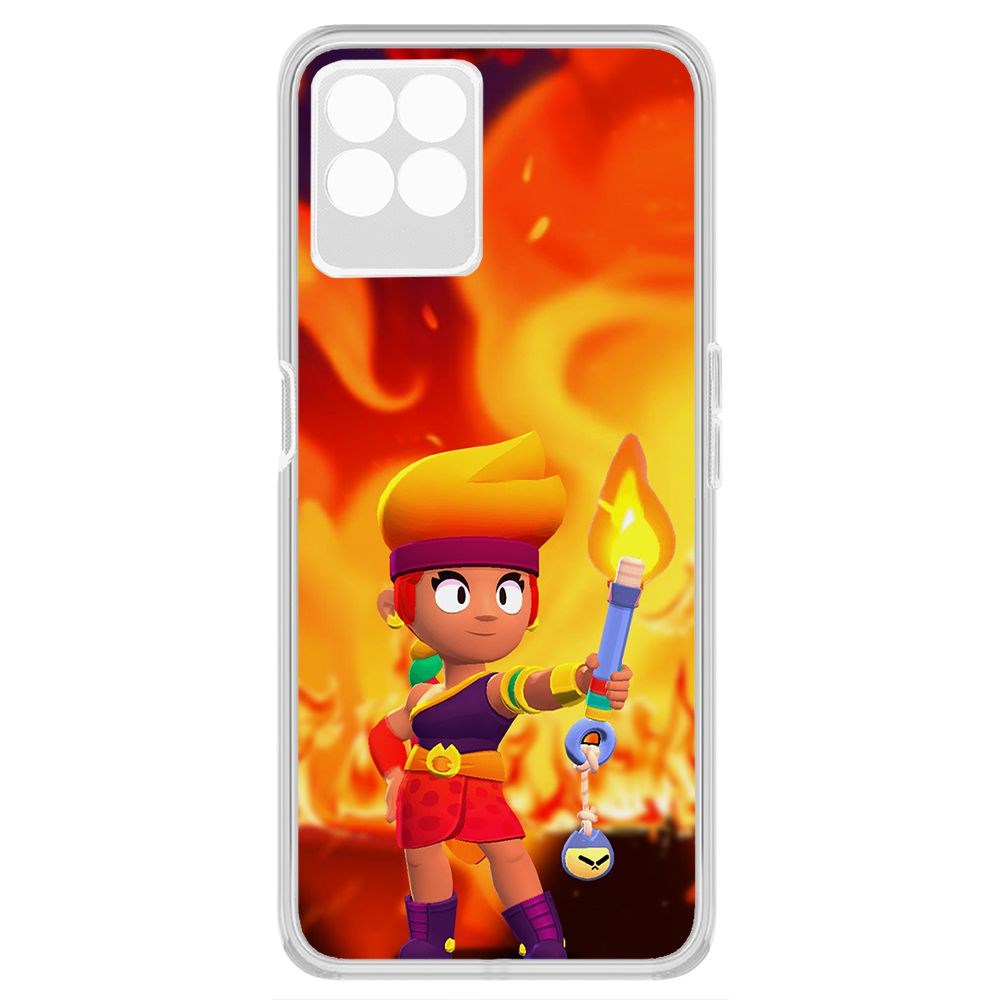 

Чехол-накладка Brawl Stars-Амбер для Realme 8i