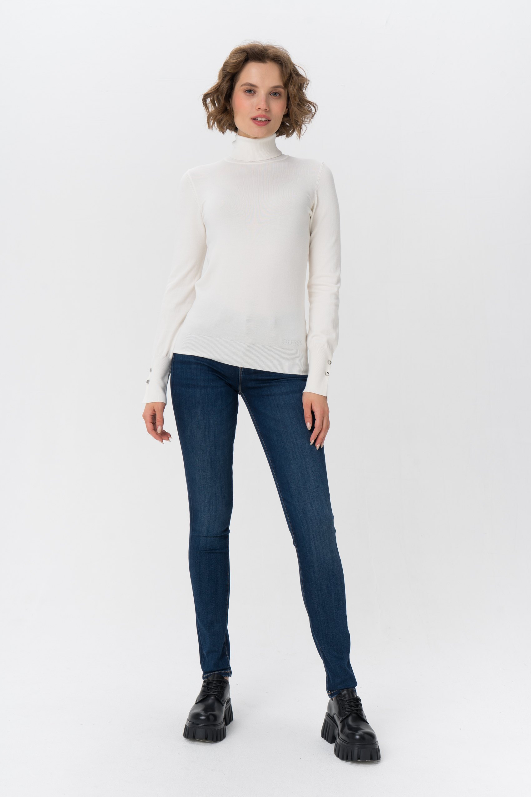 

Джемпер женский Guess белый, W1BR19Z2V60G012