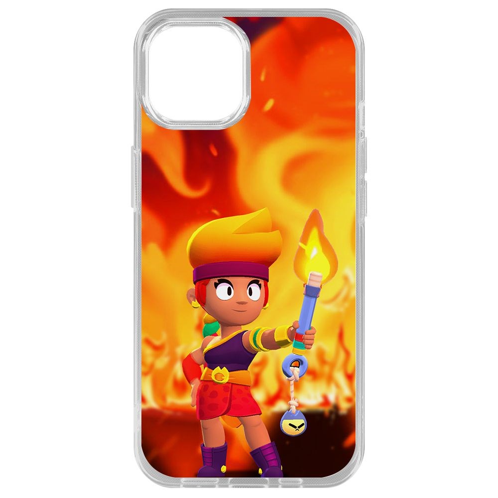 

Чехол-накладка Brawl Stars-Амбер для iPhone 14 Plus, Прозрачный