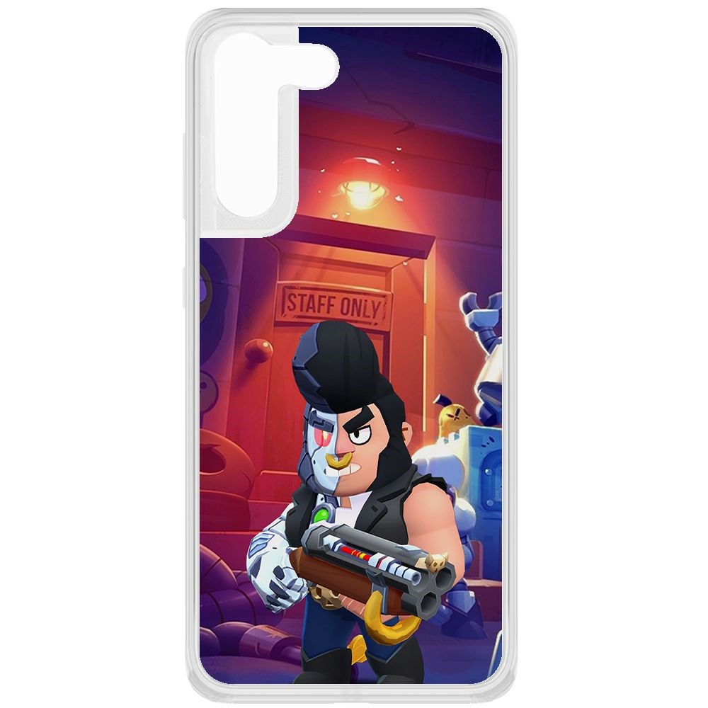 

Чехол-накладка Brawl Stars-Б-800 для Samsung Galaxy S21 FE (G990), Прозрачный