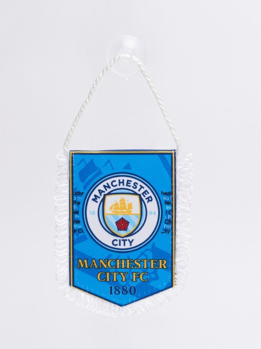 

Вымпел малый в авто на присоске 8х12 см Манчестер Сити Manchester City, Малый в авто на присоске Манчестер Сити