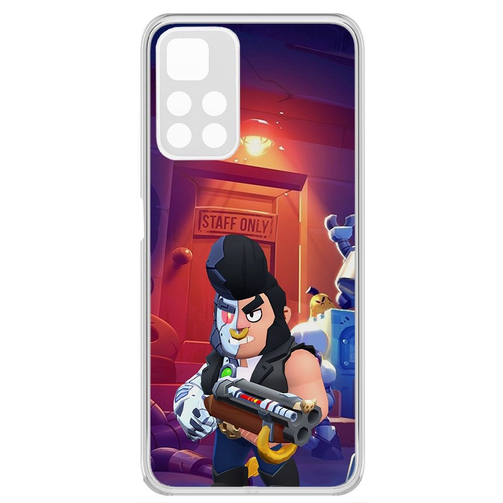 

Чехол-накладка Brawl Stars-Б-800 для Poco M4 Pro, Прозрачный