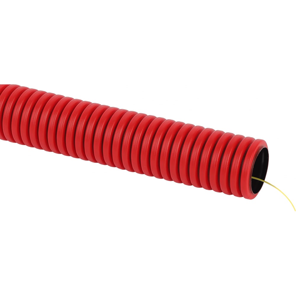ЭРА Труба GOFR4050HD2R гофрированная двустенная ПНД красная d 40мм с зондом 50м Б0052251