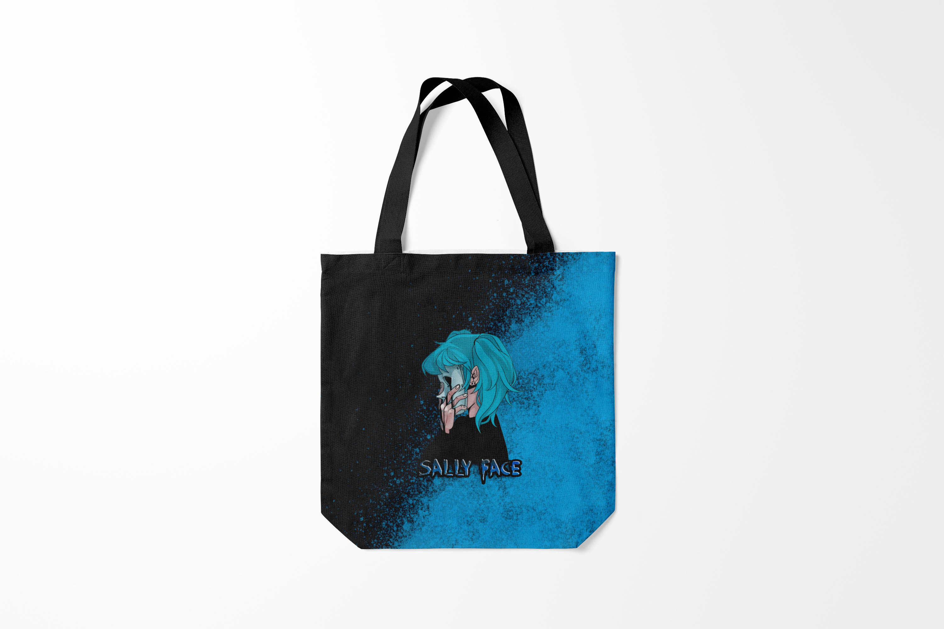 

Сумка шoппер унисекс Burnettie Sally Face, голубой; черный, Sally Face