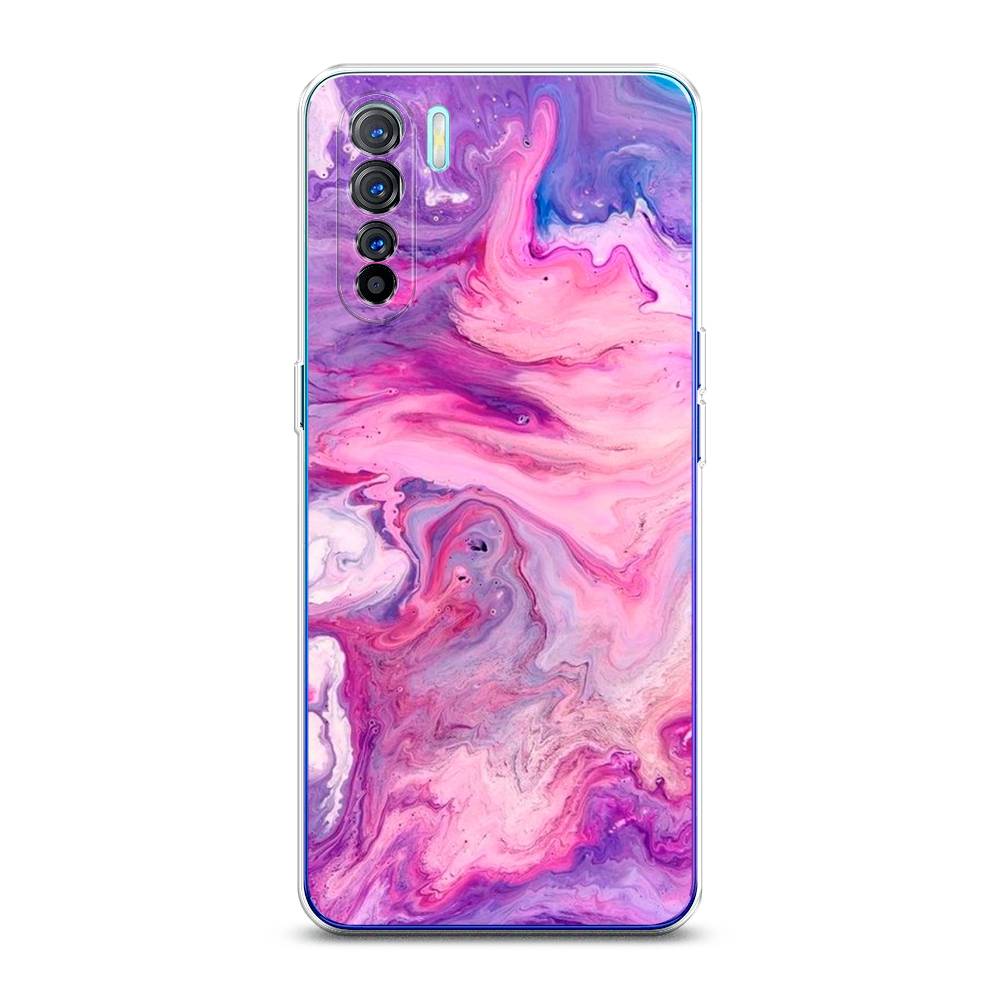 

Чехол на Oppo A91 "Нежно-розовая абстракция", Розовый, 252450-3