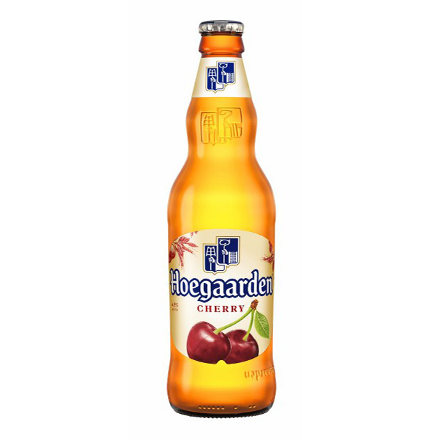 Пивной напиток Hoegaarden со вкусом вишни светлый нефильтрованный 4,5% 0,44 л светлое