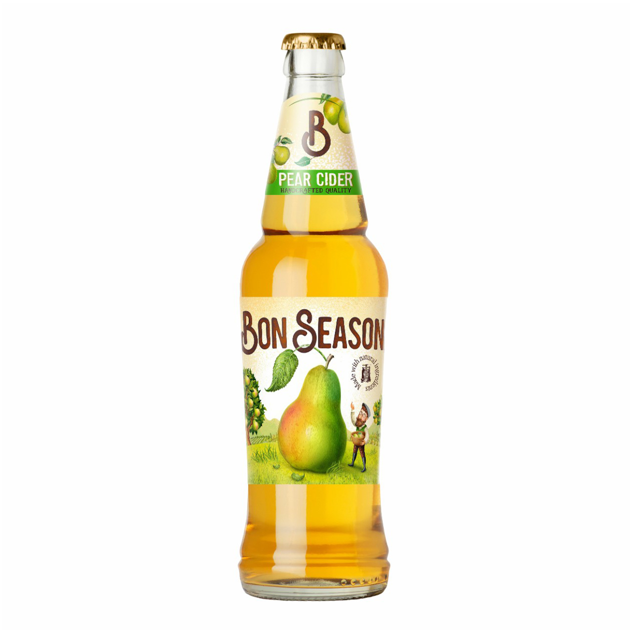 

Сидр Bon Season Груша газированный сладкий 4,5% 0,4 л Россия