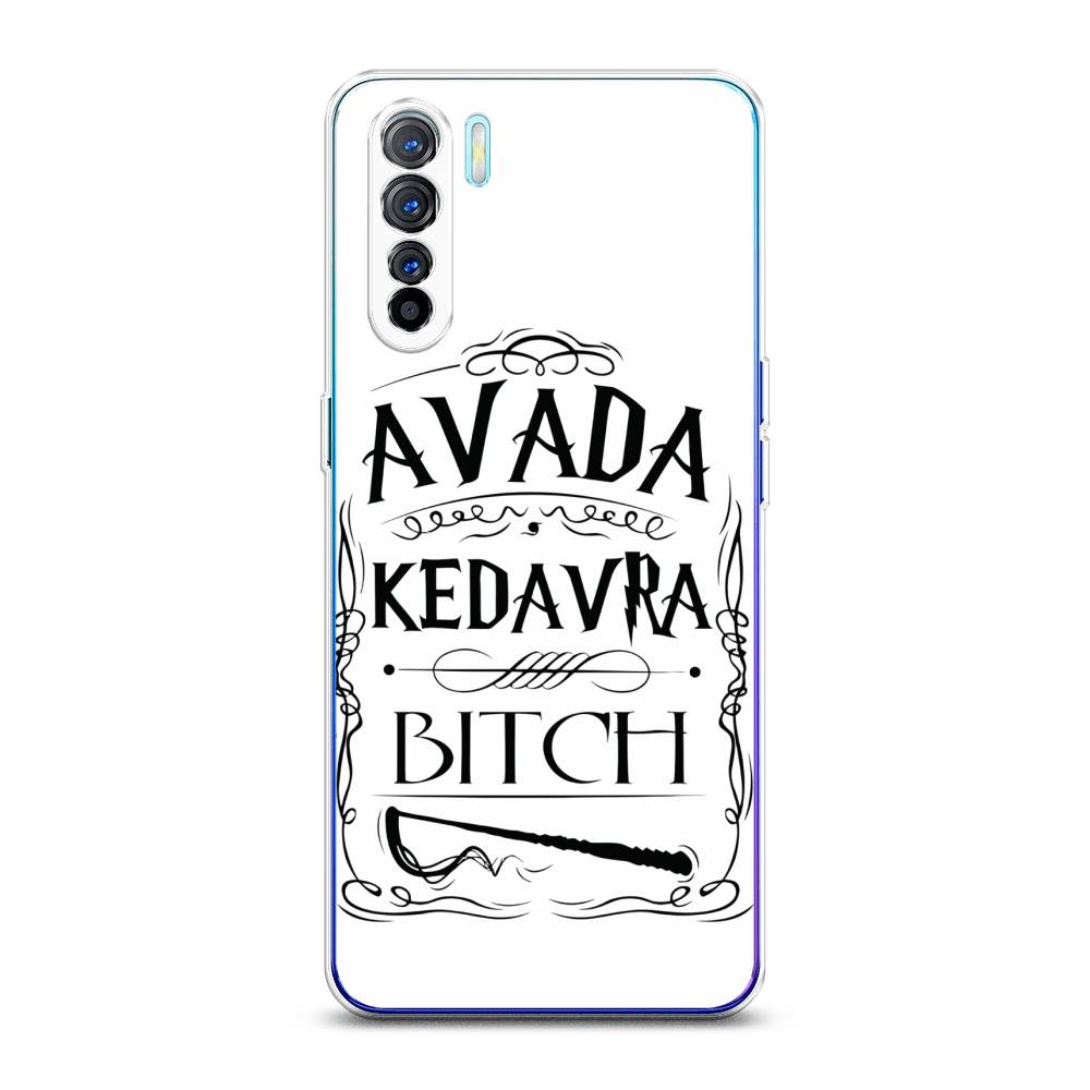 

Чехол на Oppo A91 "Avada kedavra bitch", Белый;серый;черный, 252450-6