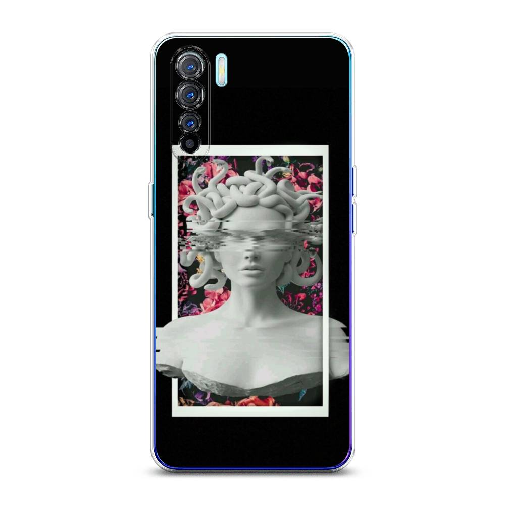 

Чехол на Oppo A91 "Web Punk Медуза Горгона", Черный;серый, 252450-6