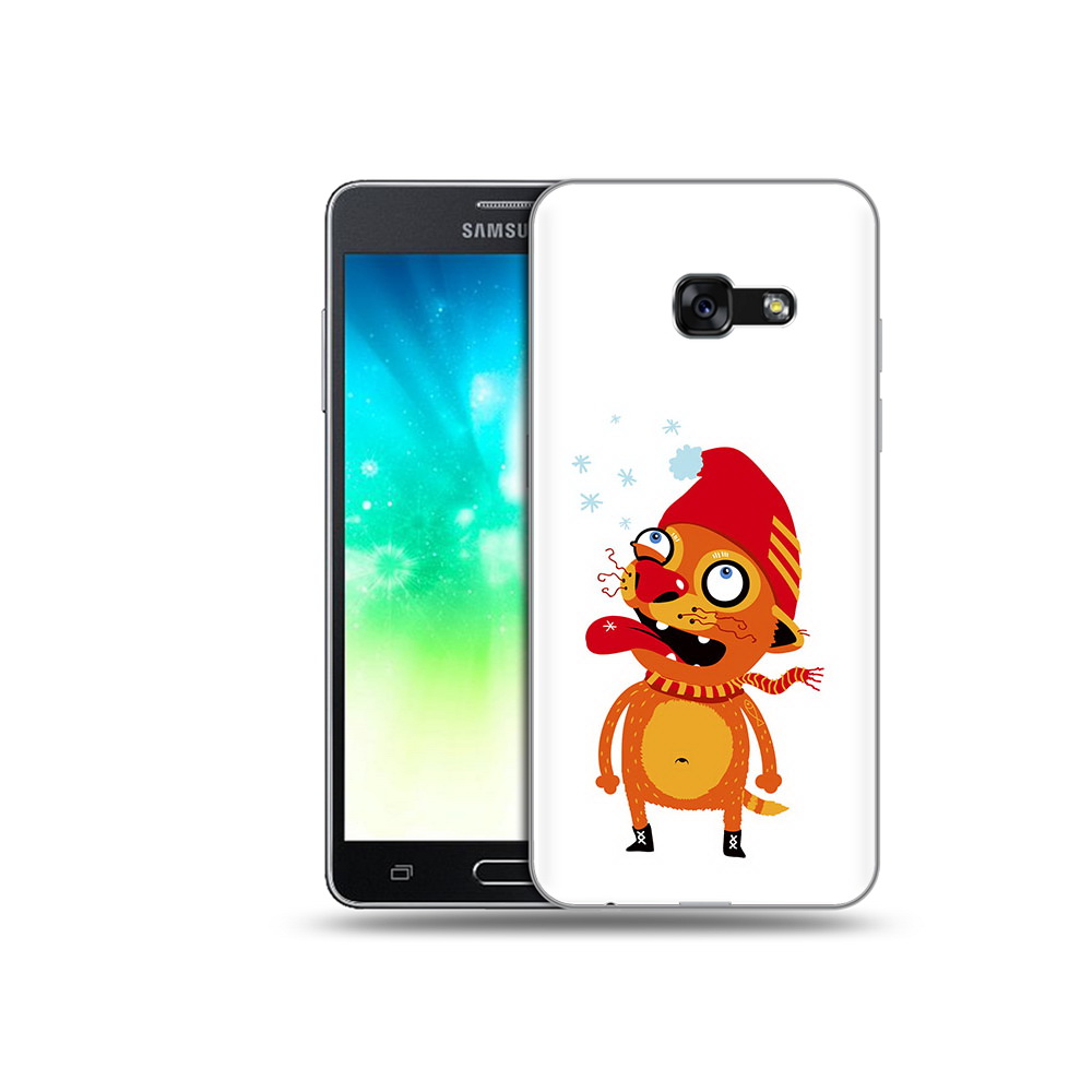 

Чехол MyPads Tocco для Samsung Galaxy A3 (2017) Зимний кот (PT51197.565.88), Прозрачный, Tocco