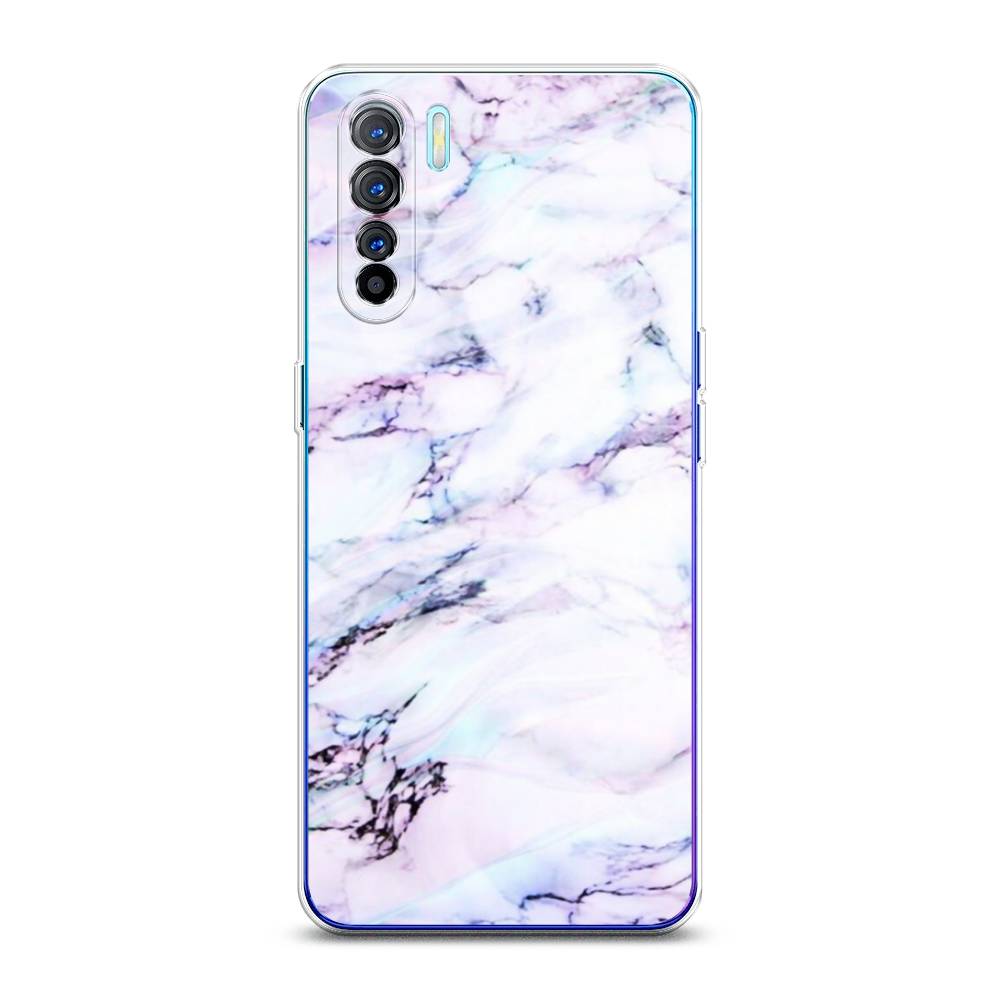 

Чехол на Oppo A91 "Радужный мрамор", Серый;фиолетовый, 252450-3