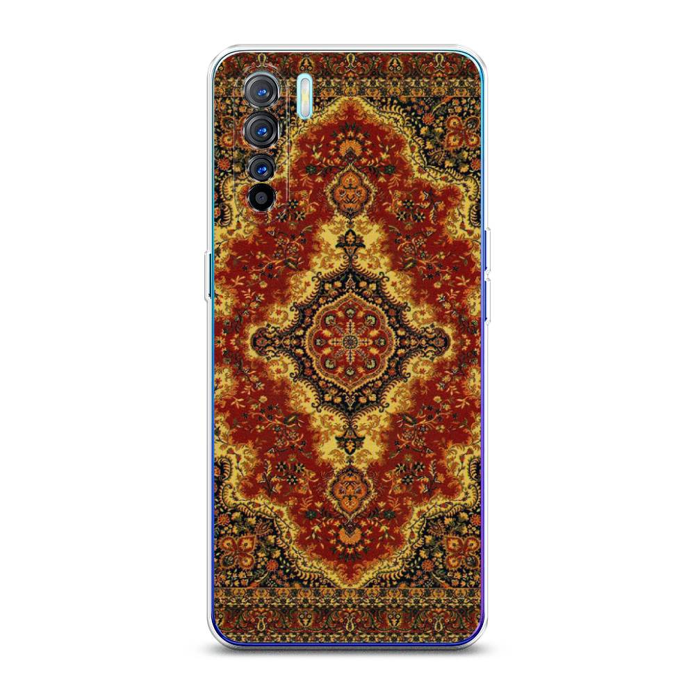 

Чехол на Oppo A91 "Ковер", Коричневый;золотистый;красный, 252450-3