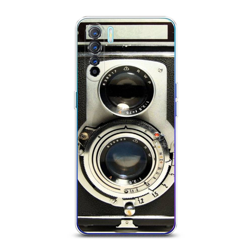 

Чехол на Oppo A91 "Старинный фотоаппарат", Серый;черный, 252450-6