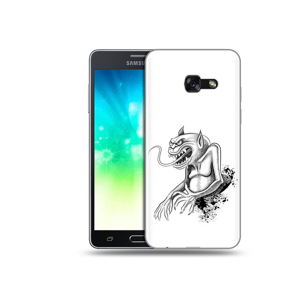 

Чехол MyPads Tocco для Samsung Galaxy A3 (2017) чорт (PT51197.565.692), Прозрачный, Tocco