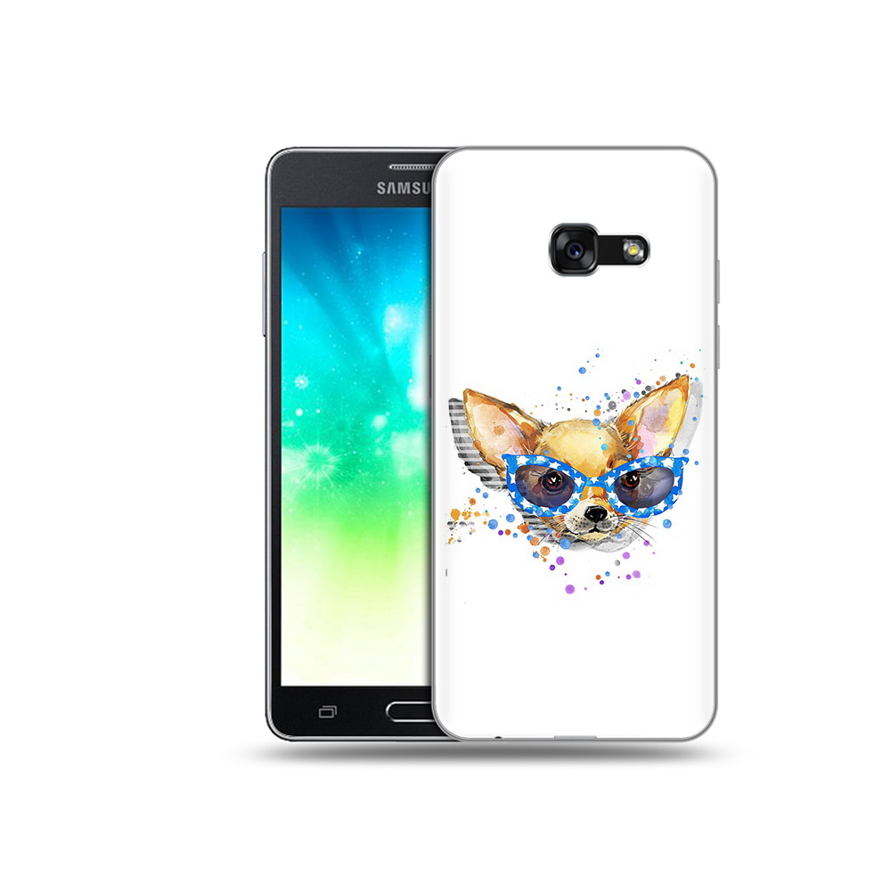 

Чехол MyPads Tocco для Samsung Galaxy A3 (2017) чихуа-хуа в очках (PT51197.565.691), Прозрачный, Tocco