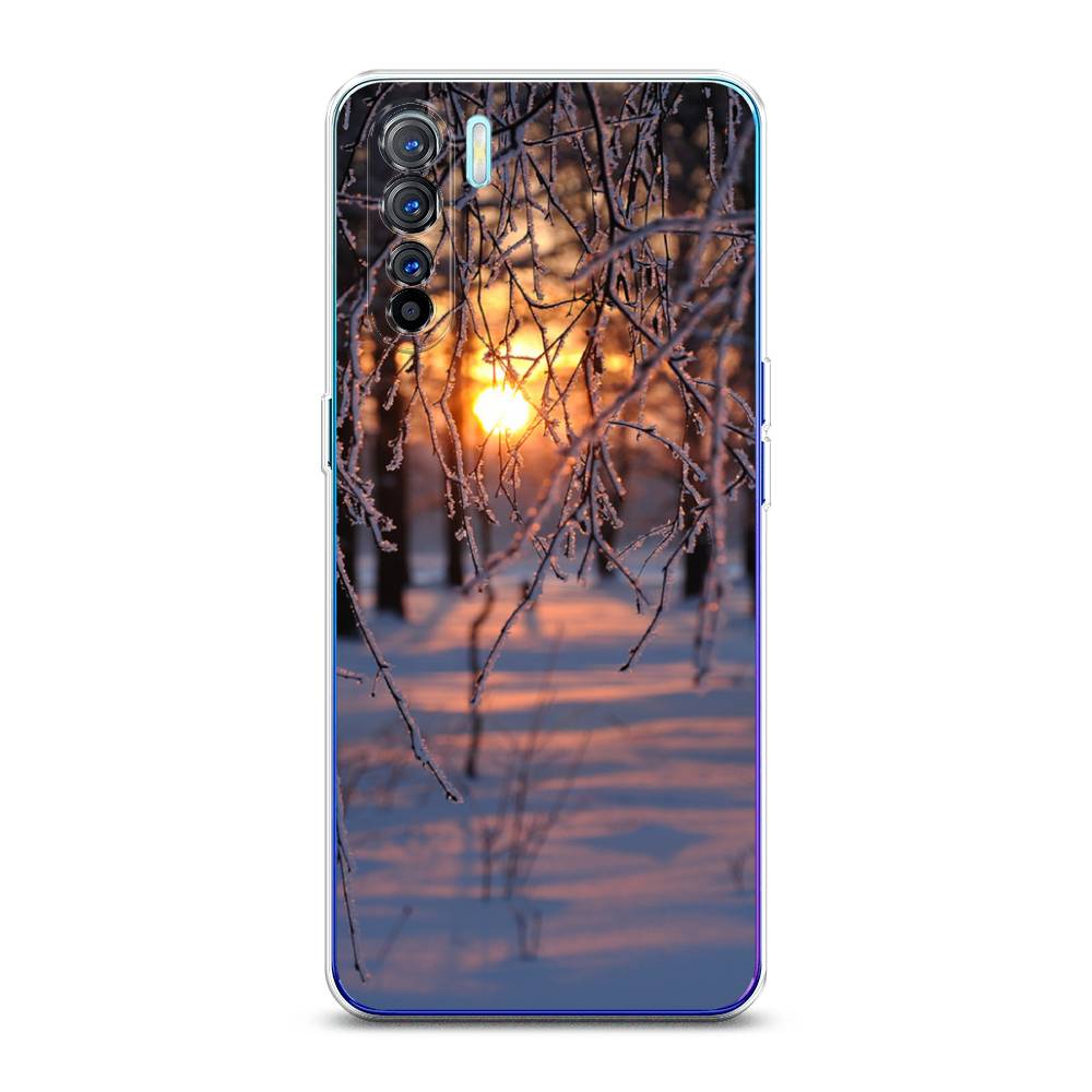 

Чехол на Oppo A91 "Зима 7", Оранжевый;розовый;черный, 252450-2