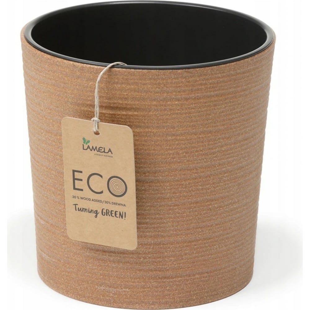 

Цветочный горшок Lamela Malwa eco с вкладышем 58929 2 л коричневый 1 шт., Malwa eco с вкладышем