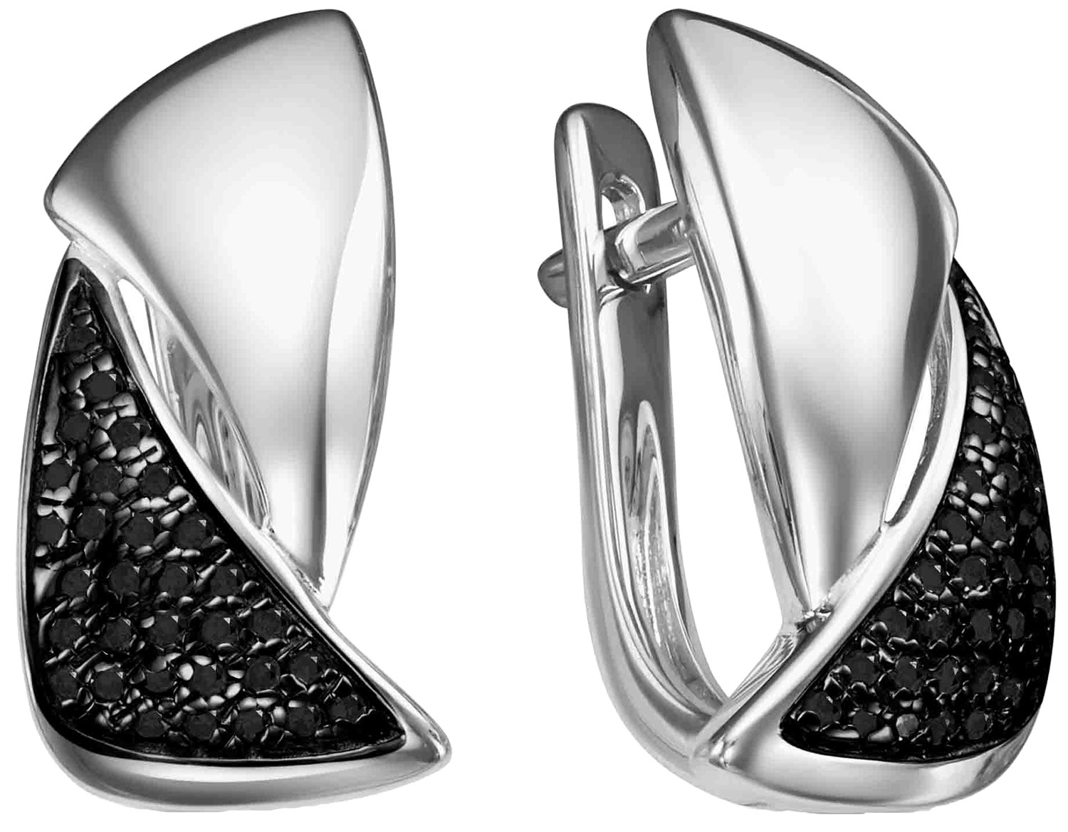 

Серьги женские Vesna jewelry 2745-256-02-00 из белого золота, бриллиант, 2745-256-02-00