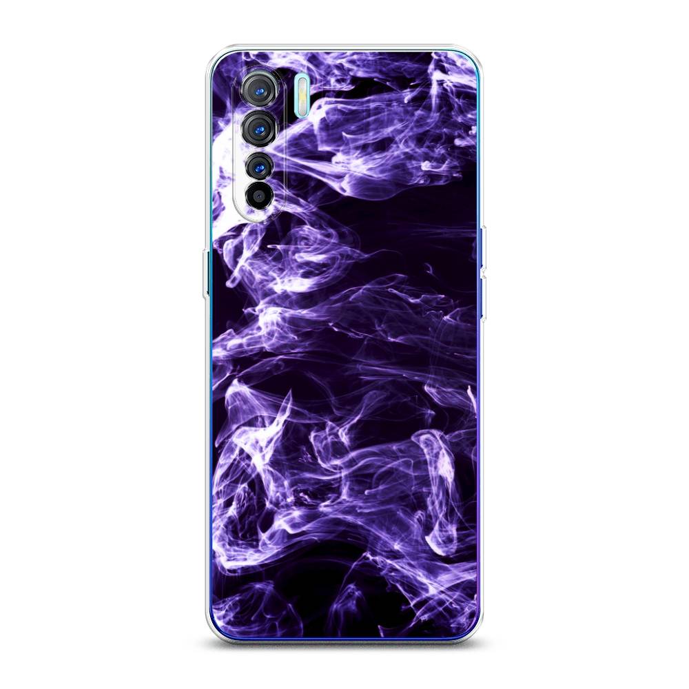 

Чехол на Oppo A91 "Фиолетовый дым", Фиолетовый;белый;черный, 252450-3