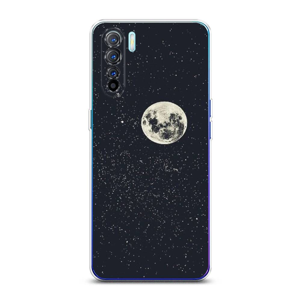 

Чехол на Oppo A91 "Полнолуние", Красный, 252450-2