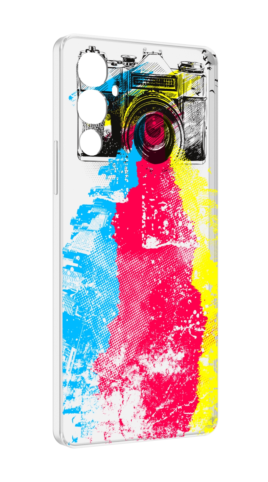 

Чехол MyPads цветной фотоаппарат для Tecno Pova 4, Прозрачный, Tocco