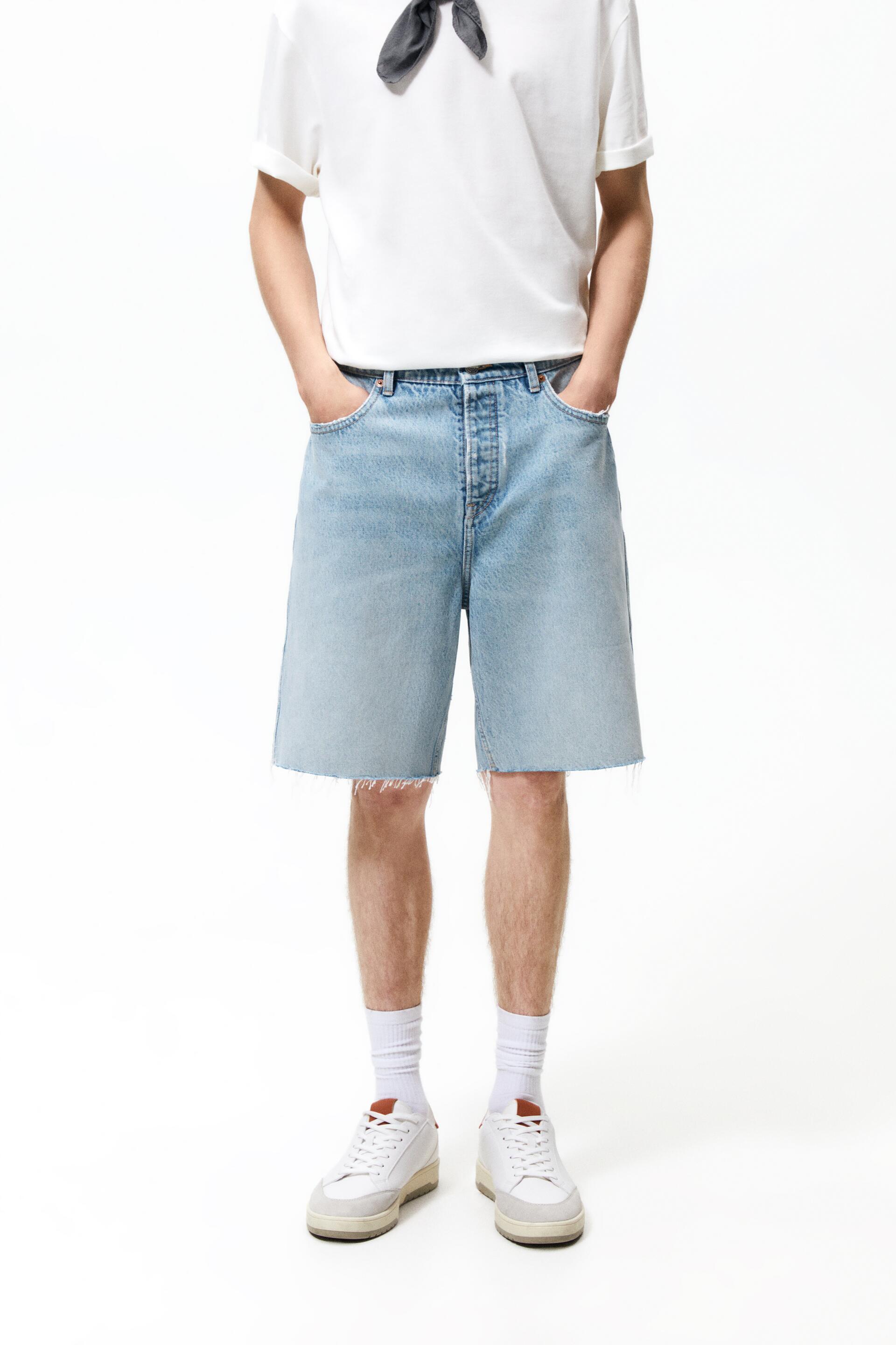 

Шорты мужские ZARA 04365400 синие 40 (доставка из-за рубежа), 04365400