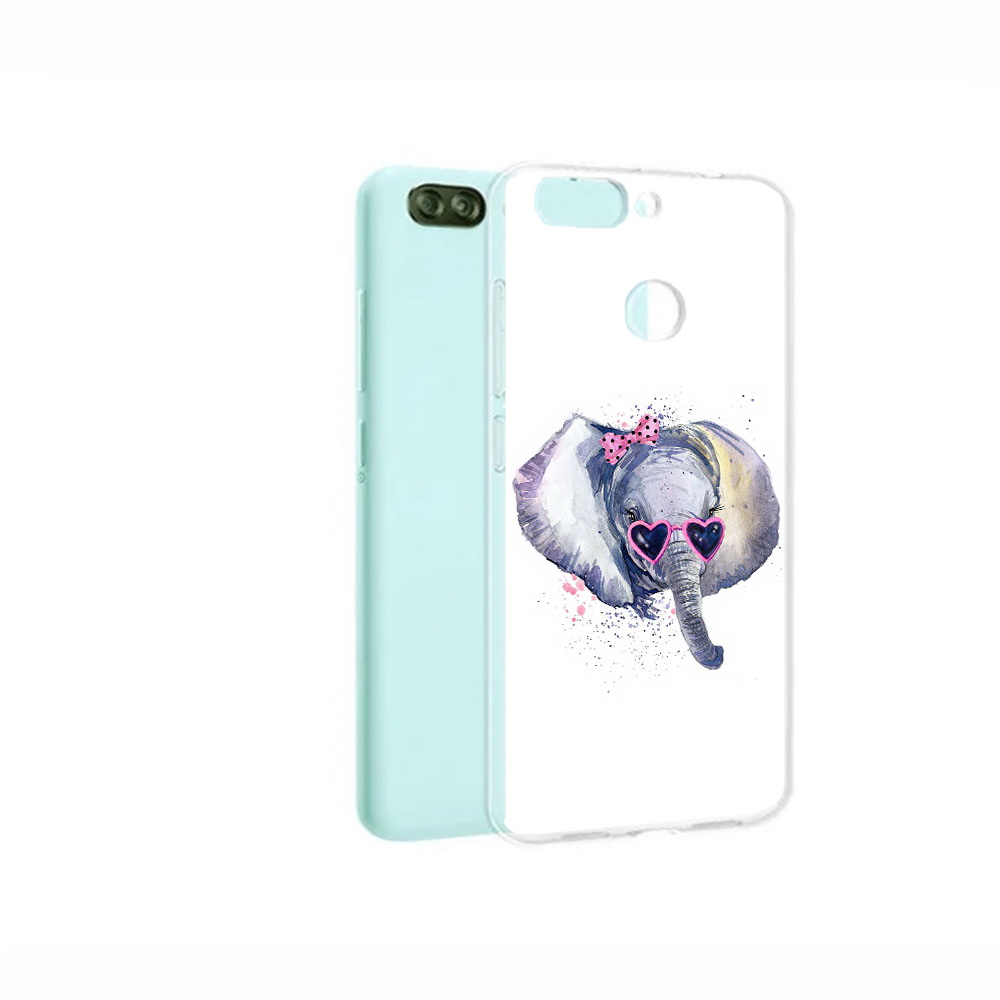 

Чехол MyPads Tocco для ZTE Blade V9 Vita слоник в очках (PT136572.445.608), Прозрачный, Tocco