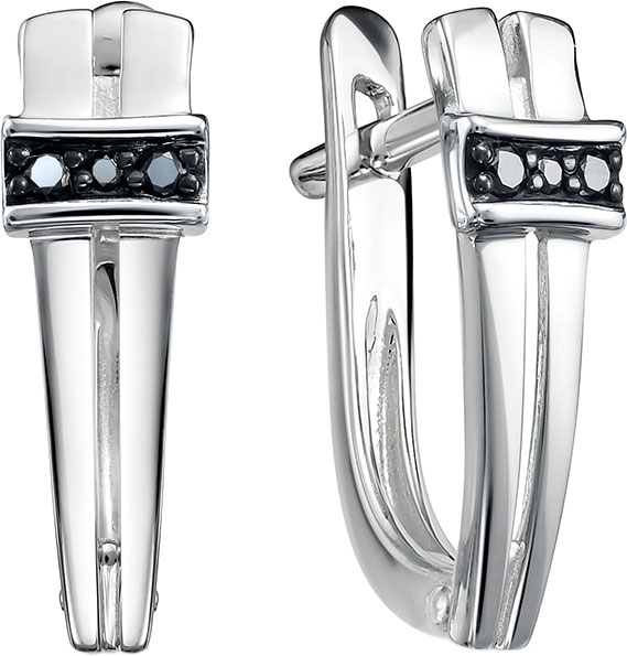 

Серьги женские Vesna jewelry 21012-256-02-00 из белого золота, бриллиант, 21012-256-02-00