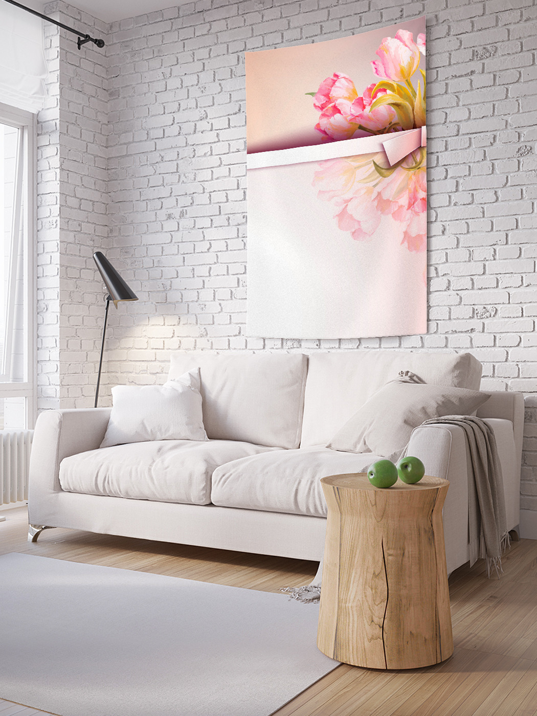 

Вертикальное фотопанно на стену JoyArty Цветочное приветствие 150x200 см, Цветочное приветствие