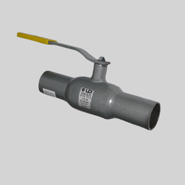 

Кран шаровой стальной LD КШ.Ц.П. Ду 25, 1", Ру40 под приварку, Серый