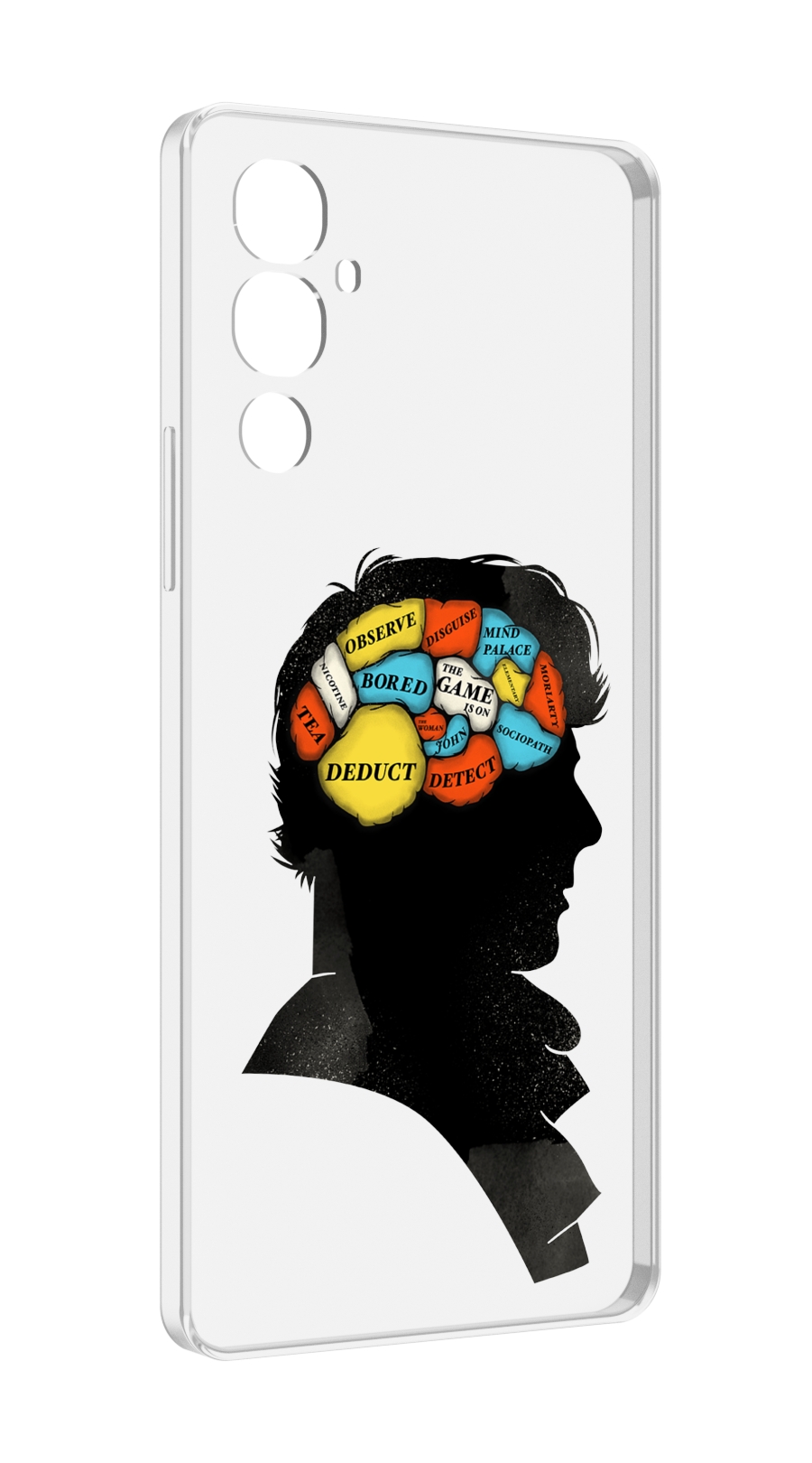 

Чехол MyPads темный рисунок для Tecno Pova 4, Прозрачный, Tocco