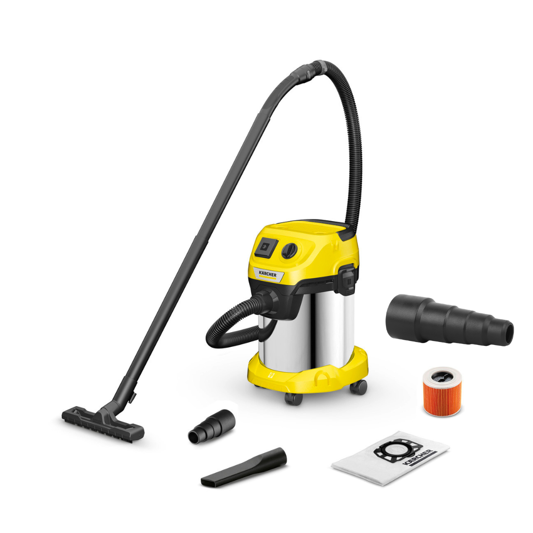 фото Пылесос karcher wd 3 p s v-17/4/20 1.628-190-1 + переходник для электроинструмента 23-50мм