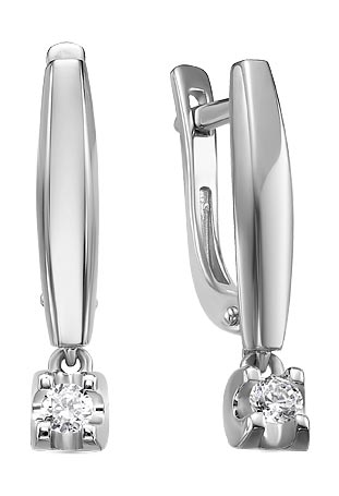 

Серьги женские Diamond Union 5-3420-103-2B из белого золота, бриллиант, 5-3420-103-2B