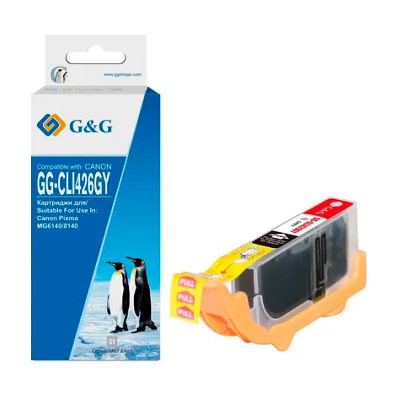 

Картридж для струйного принтера G&G (GG-CLI426GY) серый, совместимый