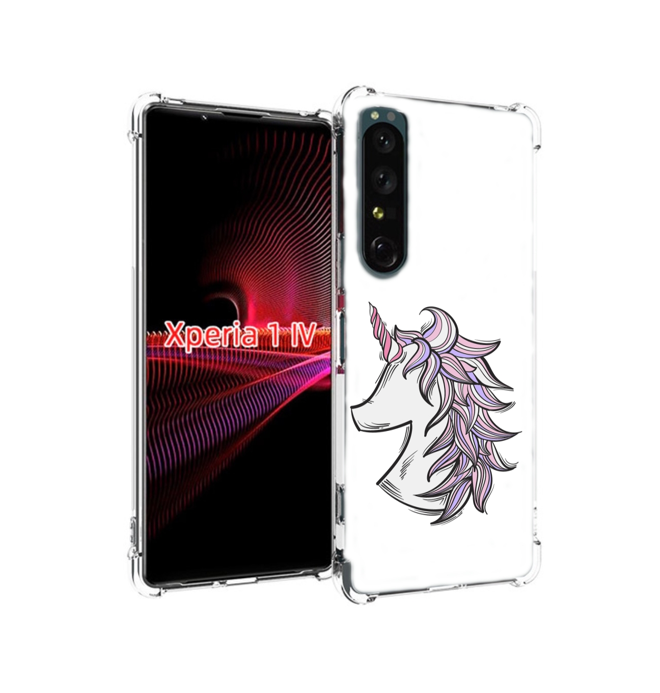 

Чехол накладка MyPads единорог-рисунок для Sony Xperia 1 IV, Прозрачный, Tocco