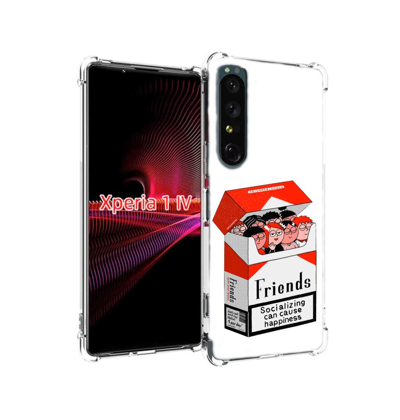 

Чехол накладка MyPads друзья для Sony Xperia 1 IV, Прозрачный, Tocco