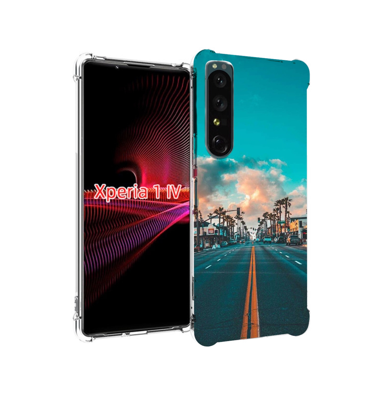 

Чехол накладка MyPads дорога-в-лос-анджелес для Sony Xperia 1 IV, Прозрачный, Tocco