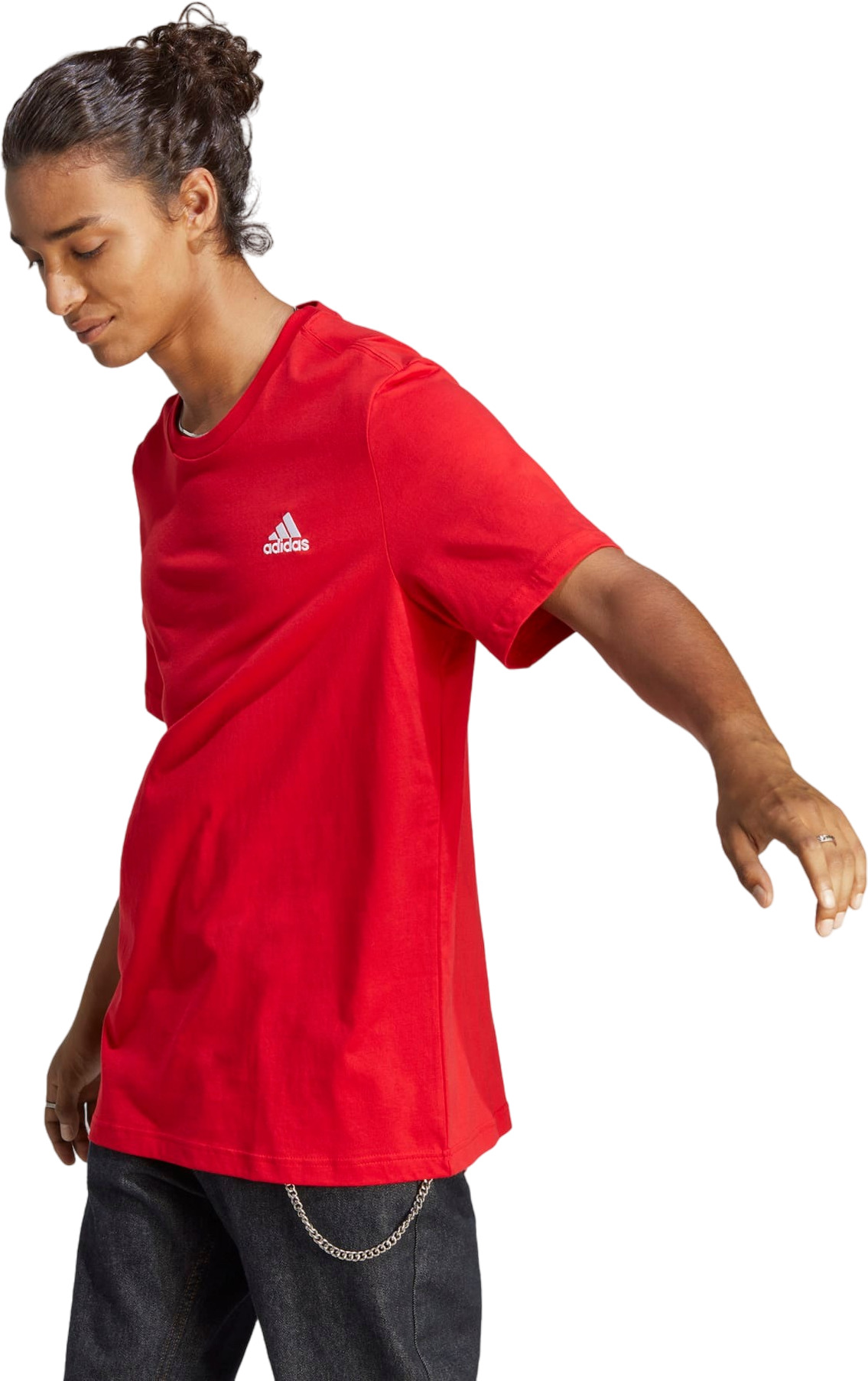 

Футболка мужская Adidas M SL SJ T красная L, Красный, M SL SJ T