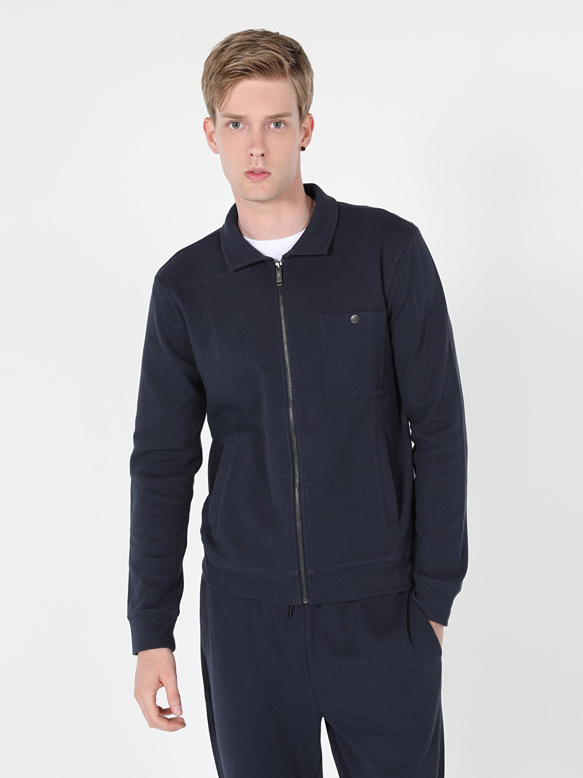 

Олимпийка мужская Colin's CL1060204_Q1.V1 синяя XXL, Синий, CL1060204_Q1.V1