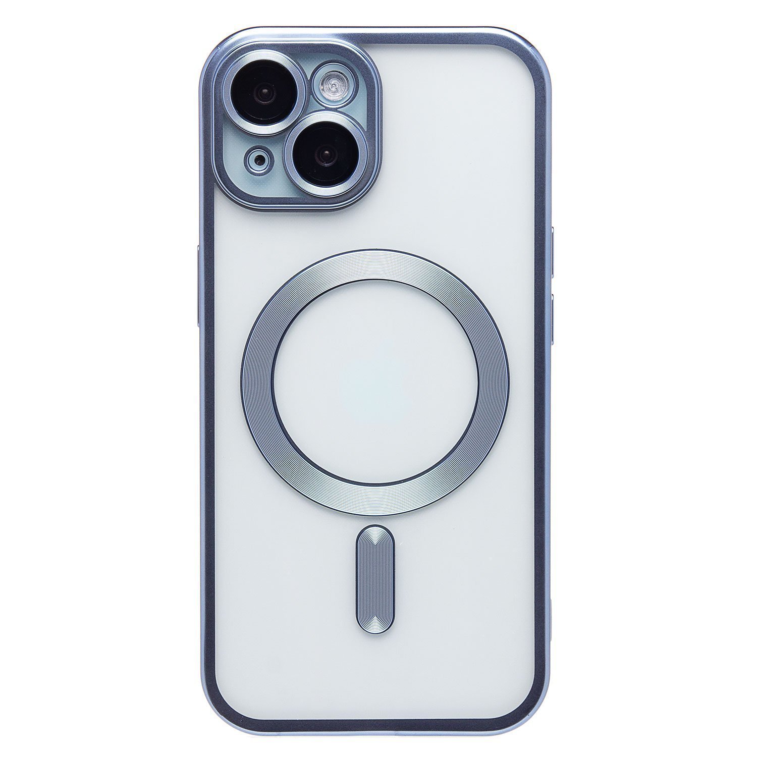 

Чехол iPhone 15 силиконовый MagSafe 7 <синий>