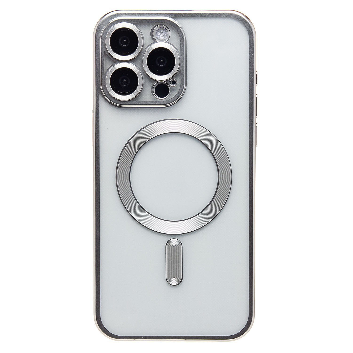 

Чехол iPhone 15 Pro Max силиконовый MagSafe 7 <серебристый>