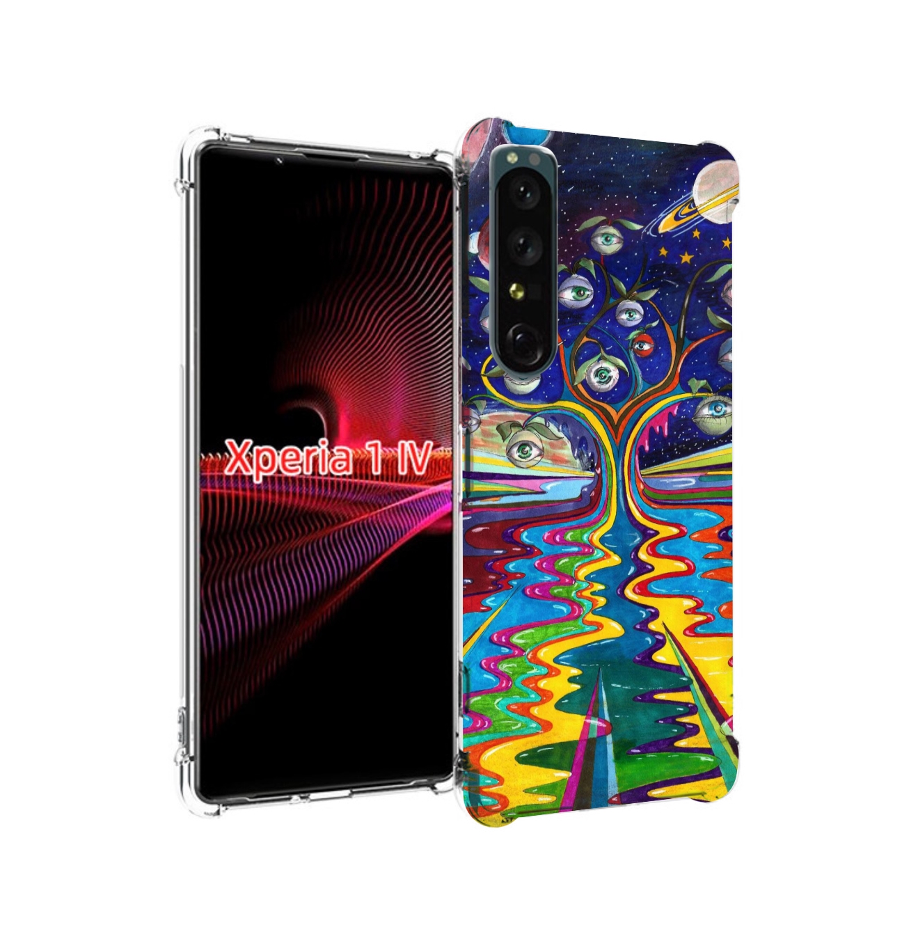 

Чехол накладка MyPads дерево с глазами акварель для Sony Xperia 1 IV, Прозрачный, Tocco