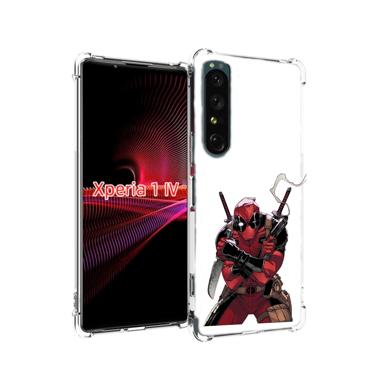 

Чехол накладка MyPads дедпул-подмигивает для Sony Xperia 1 IV, Прозрачный, Tocco
