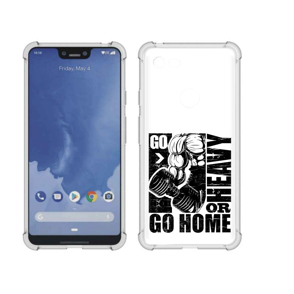 

Чехол MyPads Tocco для Google Pixel 3 XL накаченные руки, Прозрачный, Tocco
