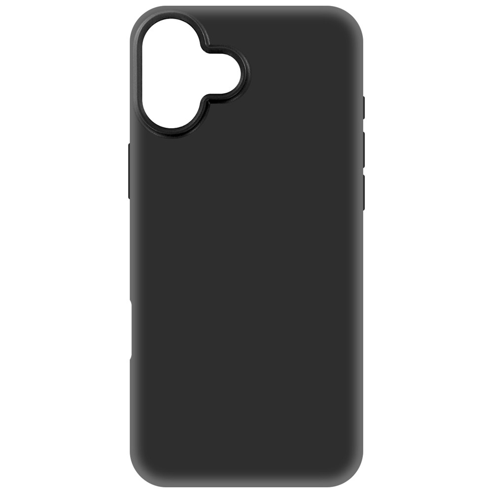 

Чехол-накладка Krutoff Soft Case для iPhone 16 Plus черный