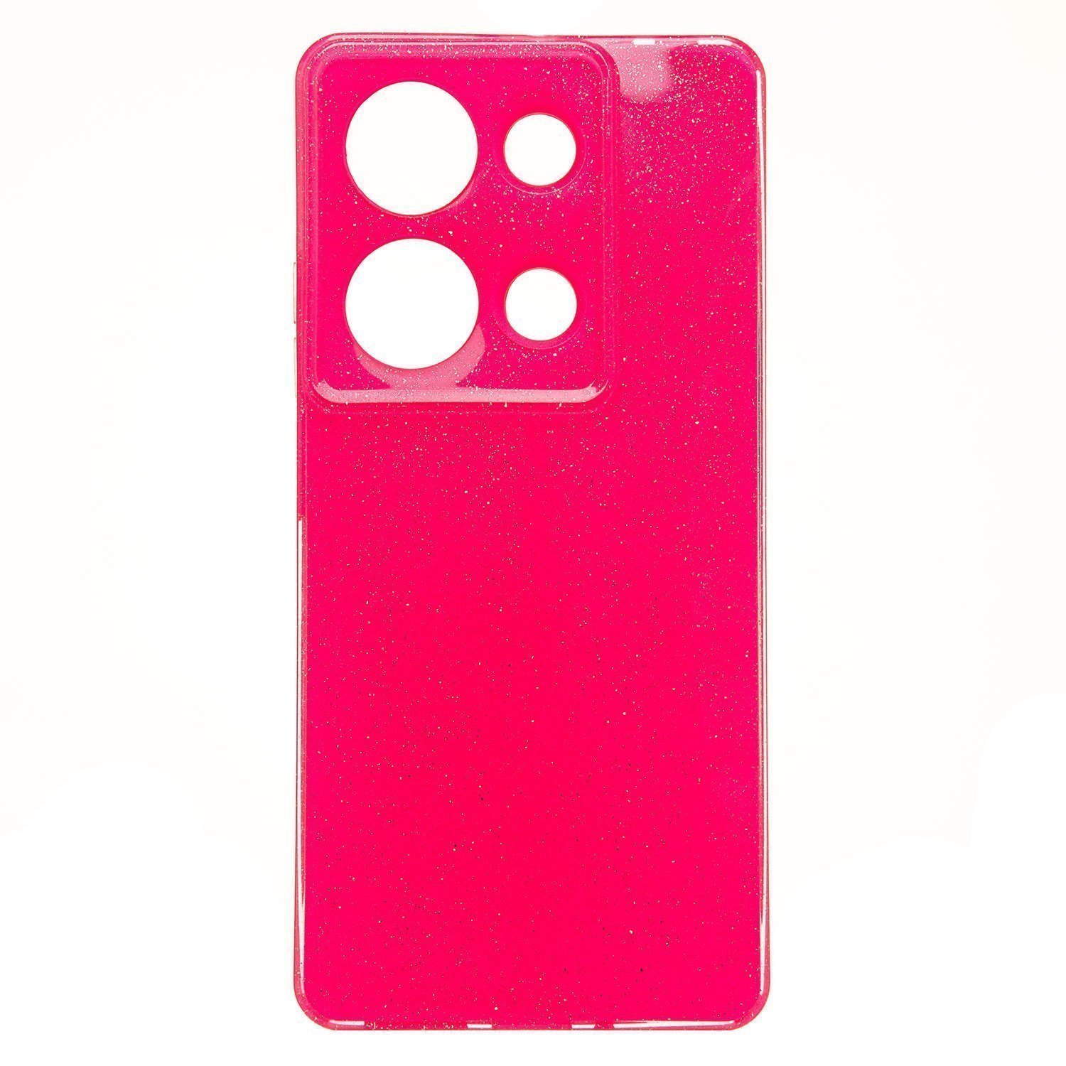 

Чехол Xiaomi Redmi Note 13 Pro (23117RA68G), Poco M6 Pro (2312FPCA6G) с блестками 3, Розовый
