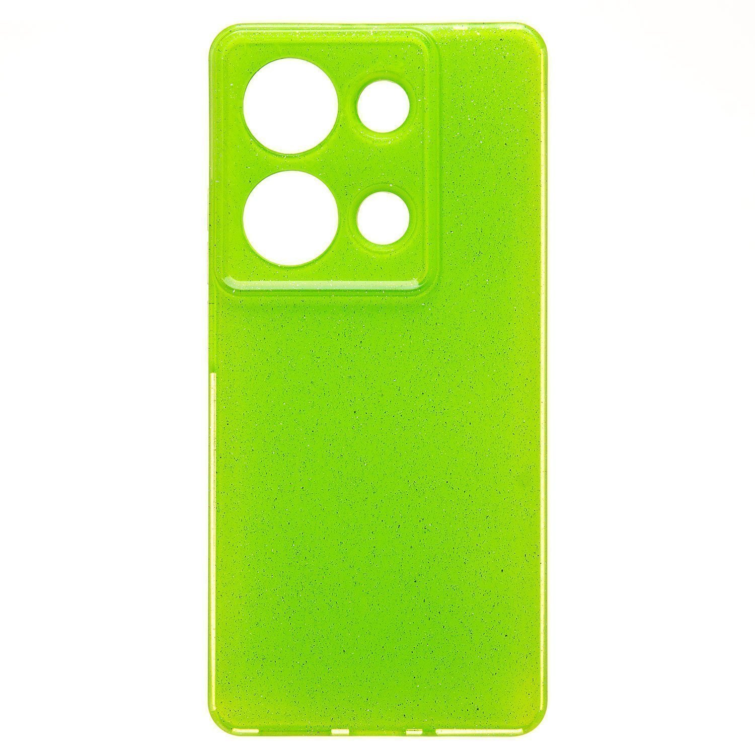 

Чехол Xiaomi Redmi Note 13 Pro (23117RA68G), Poco M6 Pro (2312FPCA6G) с блестками 3, Зеленый