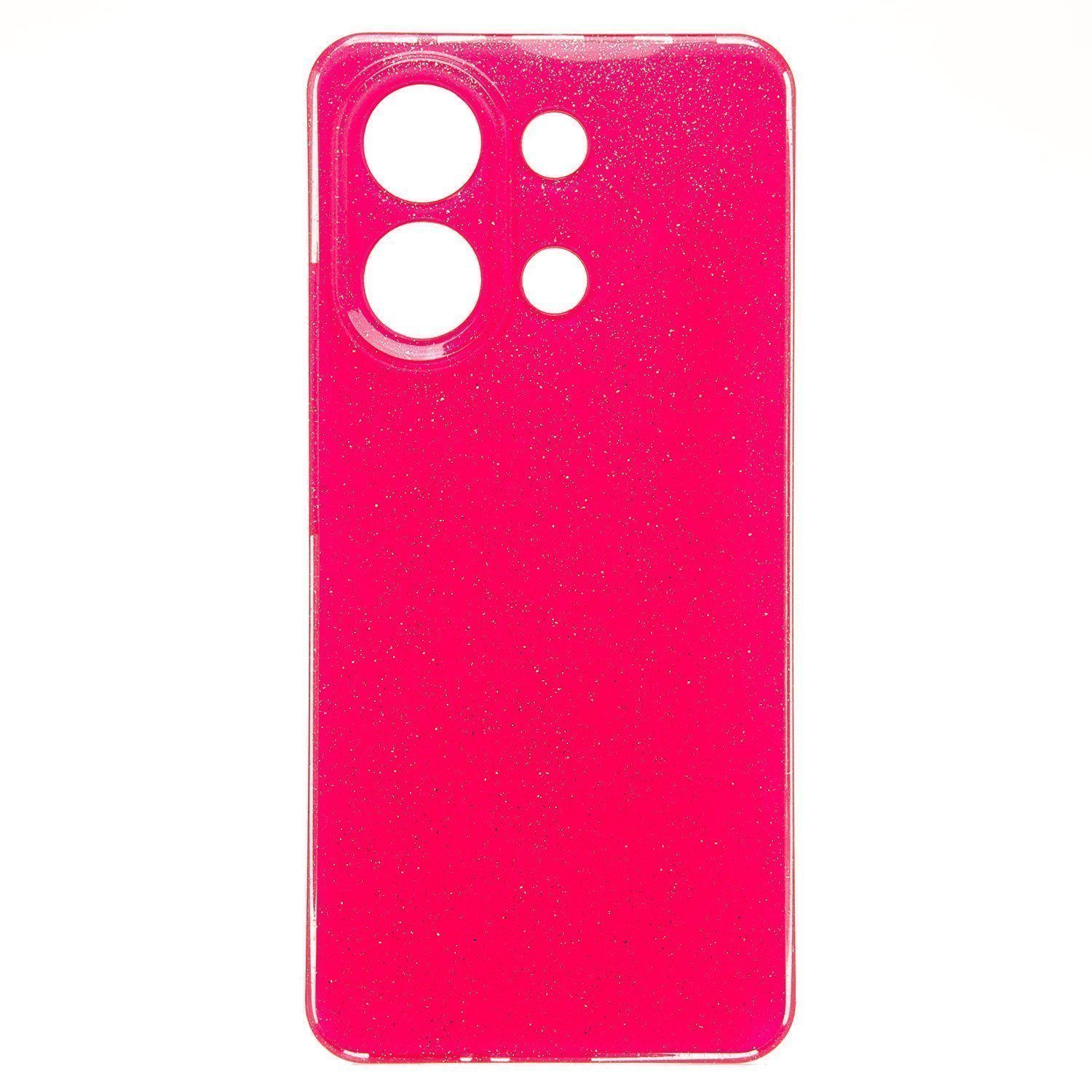 

Чехол Xiaomi Redmi Note 13 (23124RA7EO) силиконовый с блестками 3 <розовый>